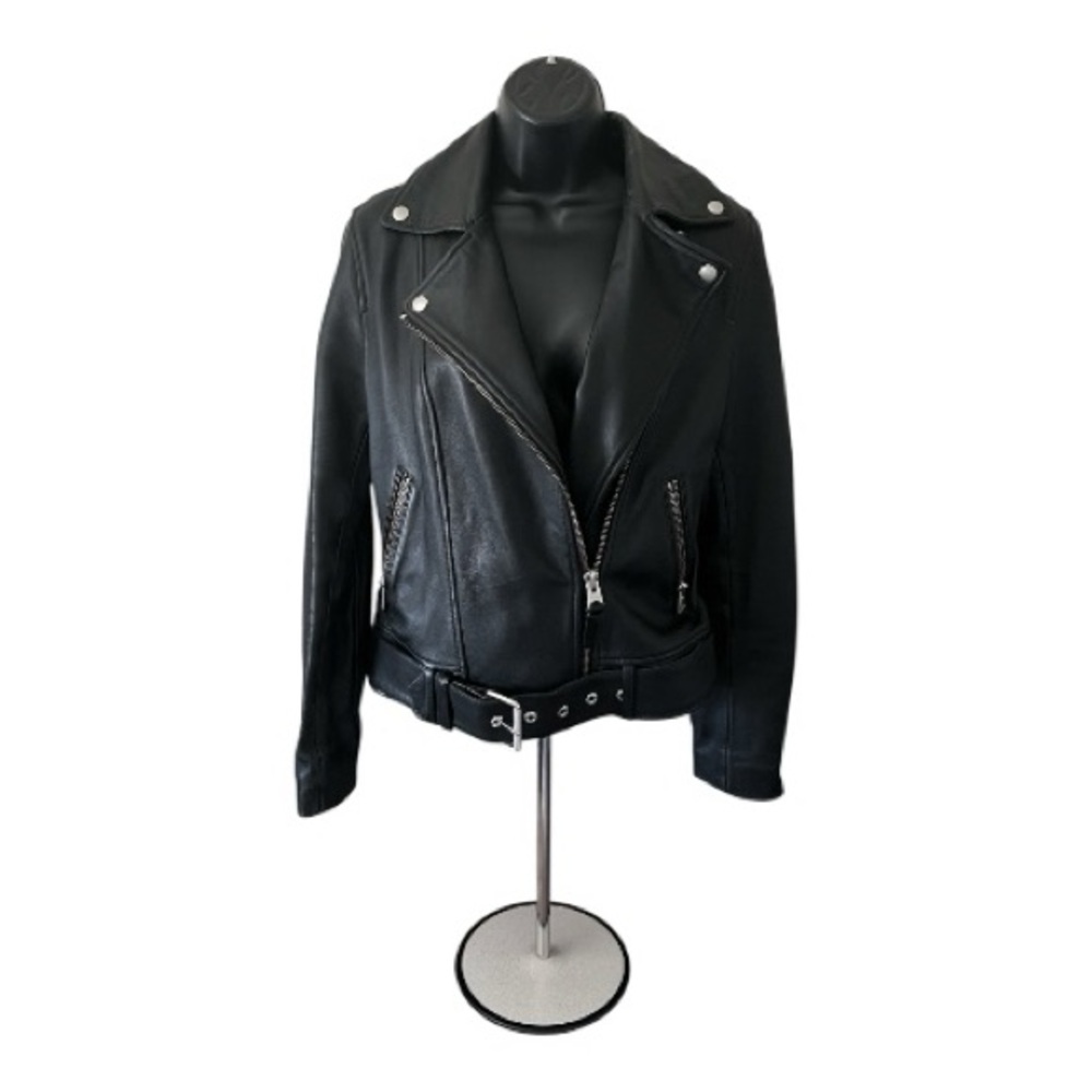 🖤Authentic Mackage Black Leather Moto Jacket (Women’s) - Picture 3 of 12